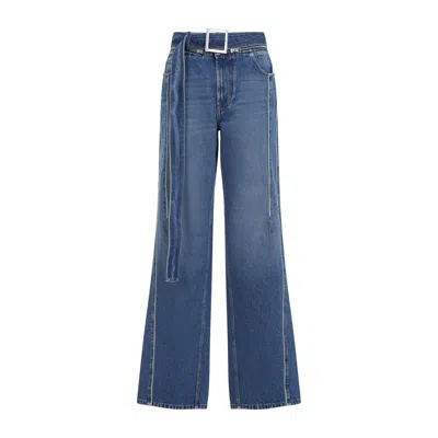 Jean Paul Gaultier Wide-leg Blue Jeans