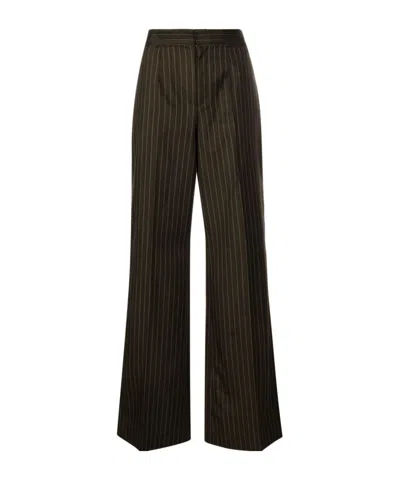 JEAN PAUL GAULTIER JEAN PAUL GAULTIER THE THONG HIGH WAIST STRIPED TROUSERS