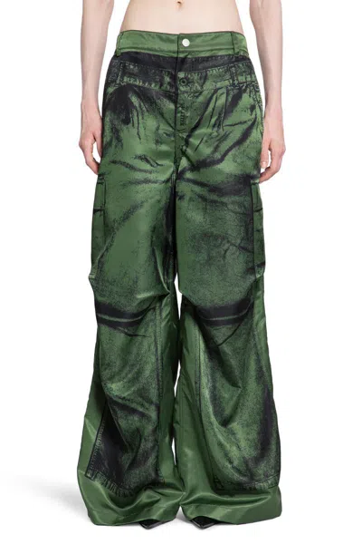 Jean Paul Gaultier Wide Leg In Green