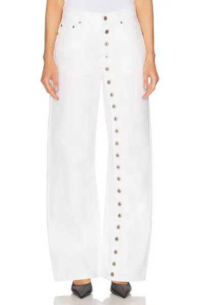 Jean Paul Gaultier Wide Leg In Off White