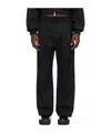 Jean Paul Gaultier Wide-leg Tailored Trousers In Black