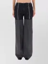 Jean Paul Gaultier Wide Leg Trousers Contrast Panels In Black