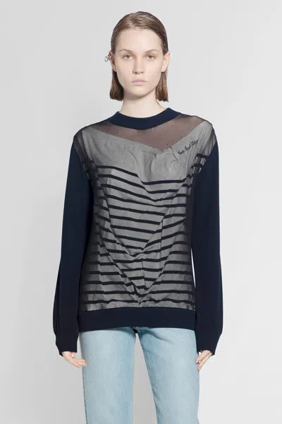 Jean Paul Gaultier Navy 'the Oversized Marinière' Sweater In Blue