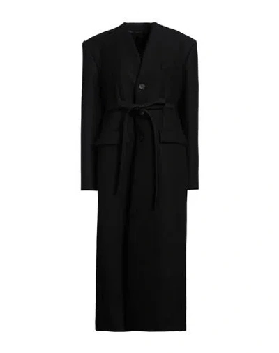 Jean Paul Gaultier Woman Coat Black Size 0 Virgin Wool