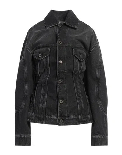 Jean Paul Gaultier Woman Denim Outerwear Black Size M Cotton