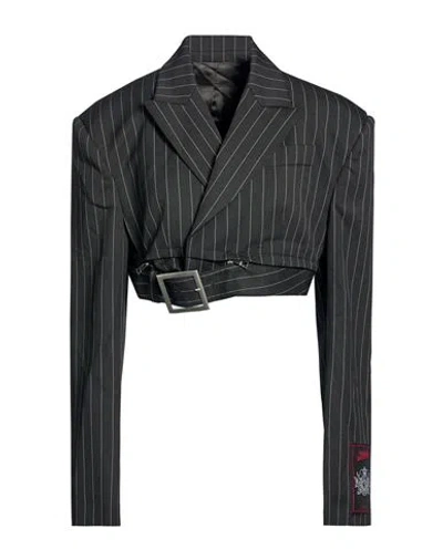 Jean Paul Gaultier Woman Jacket Black Size 2 Virgin Wool