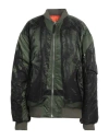 Jean Paul Gaultier Woman Jacket Military Green Size M Polyamide, Acetate, Wool, Elastane