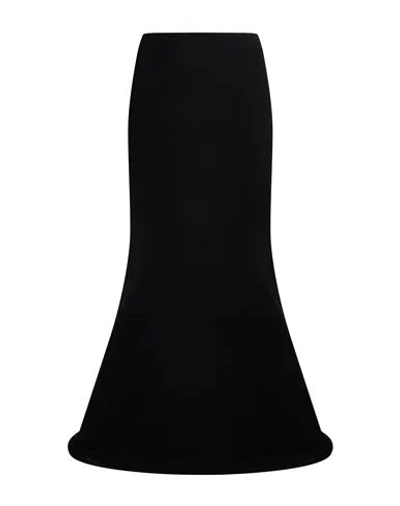 Jean Paul Gaultier Woman Maxi Skirt Black Size S Viscose, Polyester, Polyamide, Elastane