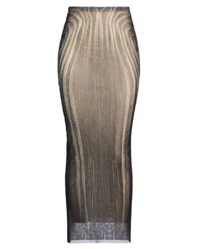 Jean Paul Gaultier Woman Maxi Skirt Black Size Xs Polyamide
