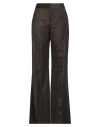 Jean Paul Gaultier The Thong Pinstriped Wool-blend Trousers In Brown