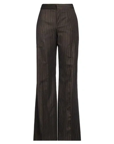 Jean Paul Gaultier Woman Pants Dark Brown Size 2 Wool, Viscose, Polyester