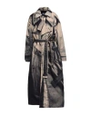 Jean Paul Gaultier Trench Trompe Loeil Belted Oversized Trench Coat In Multi