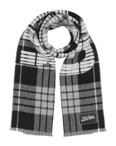 Jean Paul Gaultier Woman Scarf Black Size - Virgin Wool