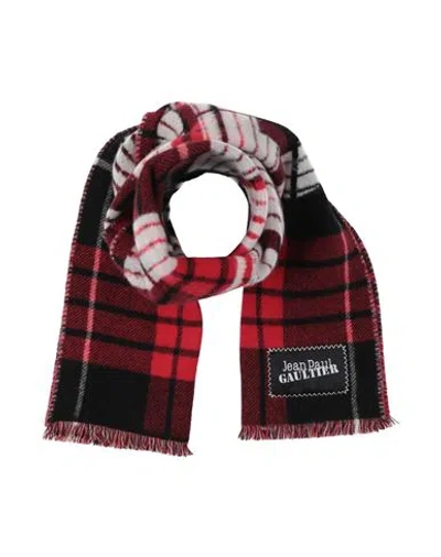 Jean Paul Gaultier Woman Scarf Red Size - Virgin Wool