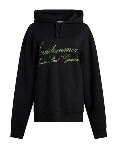 Jean Paul Gaultier Woman Sweatshirt Black Size Xs Cotton In Multi