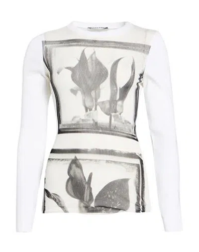 Jean Paul Gaultier Woman T-shirt White Size Xs Polyamide In Multi