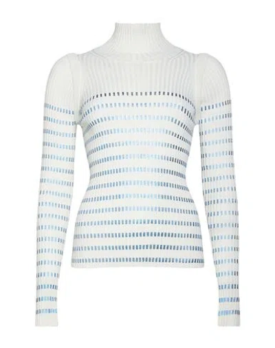 Jean Paul Gaultier Woman Turtleneck Ivory Size M Merino Wool In White