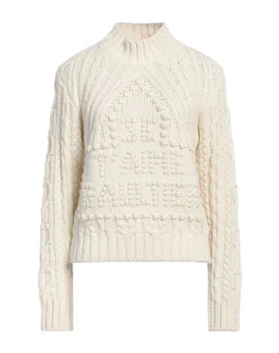 Jean Paul Gaultier Woman Turtleneck Off White Size S Virgin Wool, Polyester