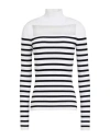 Jean Paul Gaultier Woman Turtleneck White Size L Viscose, Polyester, Polyamide, Elastane