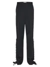 JEAN PAUL GAULTIER WOMEN'S BLACK WOOL TAILORED TROUSERS FOR SS24