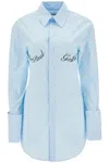 Jean Paul Gaultier Underboob Transfer Print Shirt For Women In Blue