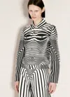 Jean Paul Gaultier Morphing Digital-printed Buttoned Denim Jacket In Black