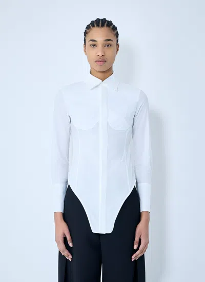 Jean Paul Gaultier Women Corset Shirt In White