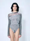 Jean Paul Gaultier The Draped Body Morphing Bodysuit In White
