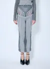 Jean Paul Gaultier Women Double-layer Mesh Midi Skirt