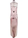 Jean Paul Gaultier Graphic-print Sleeveless Maxi Dress In Black