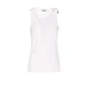 Jean Paul Gaultier Women Gaultier Piercing Detail Tank Top In White