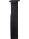 Jean Paul Gaultier Long Backless Dress With Belt On The Back Clothing In Black
