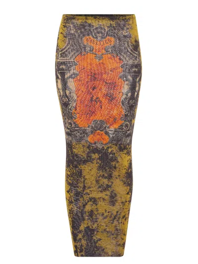 JEAN PAUL GAULTIER JEAN PAUL GAULTIER WOMEN LONG MESH SKIRT