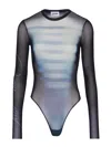 Jean Paul Gaultier Women Long Sleeve Bodysuit In Black