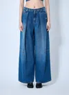 Jean Paul Gaultier Women Loose Denim Jeans In Blue