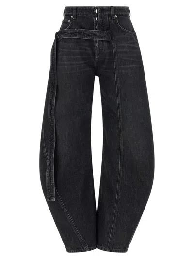 Jean Paul Gaultier Low Waist Jeans In Black