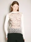 Shop Jean Paul Gaultier Women Madonna Knit Top In White