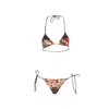 Jean Paul Gaultier Women Mariniere Grape Printed Bikini Set In Multi