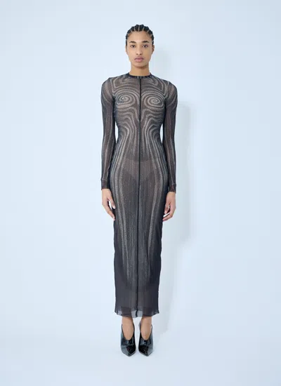 Jean Paul Gaultier Women Mesh Maxi Dress