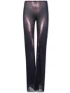 Jean Paul Gaultier Body-print Mesh Trousers In Brown
