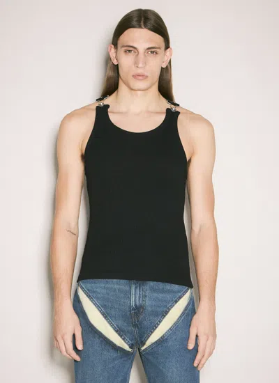 Jean Paul Gaultier Women Overall Buckles Tank Top In Black