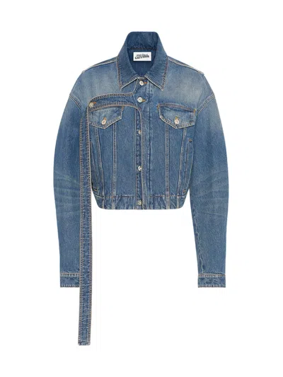 Jean Paul Gaultier Women Oversized Denim Jacket In Blue