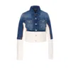 Jean Paul Gaultier Women Petit Grand Trompe L'oeil Denim Jacket