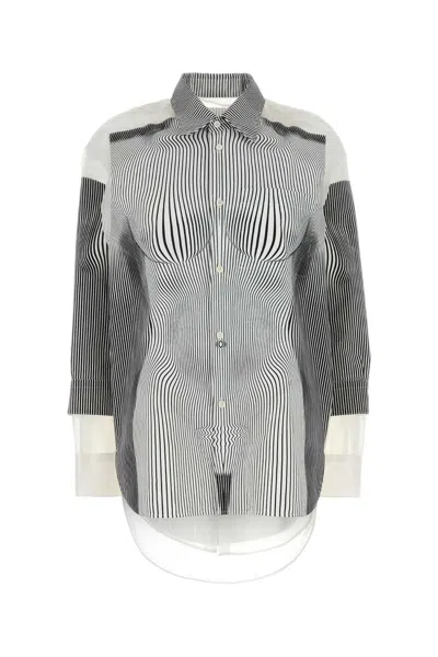 Jean Paul Gaultier Women Printed Organza E Polyester Oversize Shirt