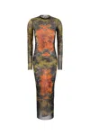 Jean Paul Gaultier Women Printed Tulle Dress In Multi