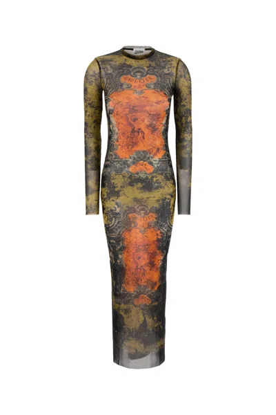 Jean Paul Gaultier Women Printed Tulle Dress