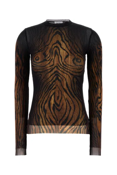 Jean Paul Gaultier Women Printed Tulle The Wood Top