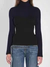 Jean Paul Gaultier Women Ribbed Knit Pullover In Blue
