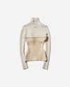 Jean Paul Gaultier Women S Corset Turtleneck Sweater