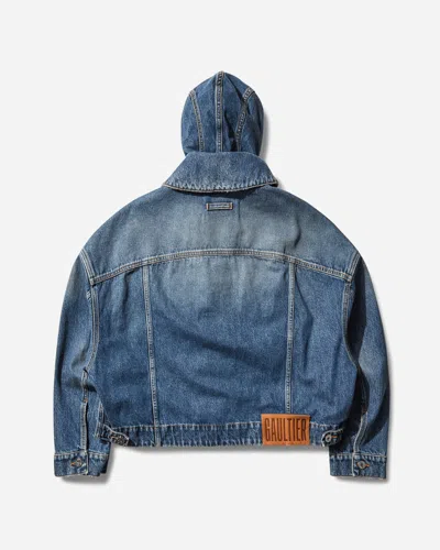 Jean Paul Gaultier Women S Double Denim Jacket In Blue